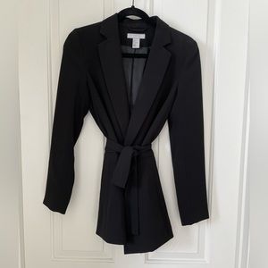 H&M Belted Black Blazer